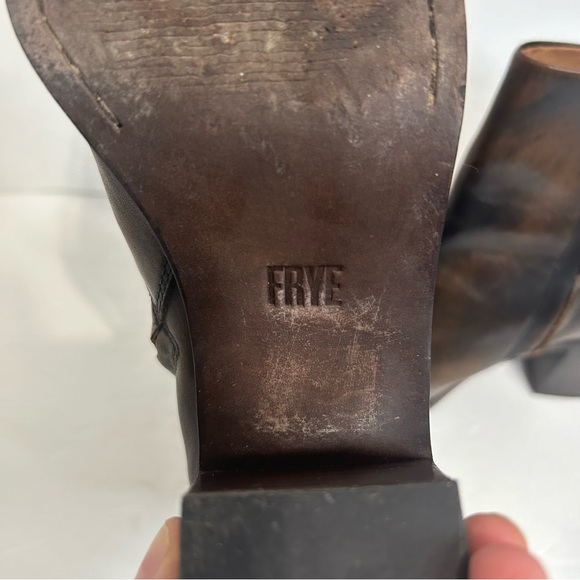 Frye Georgia Ankle Bootie Boot Sz 9.5 Bronze - Picture 12 of 13